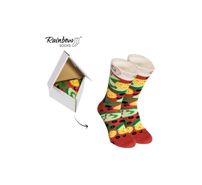 Duhové ponožky 1 pár  ponožek na model 21606670 - ZOOKSY/RAINBOW SOCKS