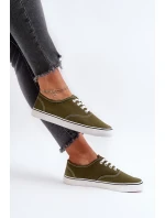 Dámské klasické tmavě zelené tenisky Olvali Dámské klasické tmavě zelené tenisky Olvali