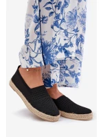 Dámské Espadrilky S Pletením model 21691973 Černé - VINCEZA