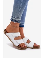 Dámské Kožené Sandály Inblu Bílé AA0005GU