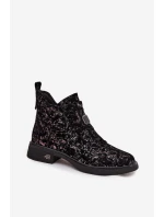 obuv z přírodního semiše na nízkém podpatku model 21713893 - D&A obuv z přírodního semiše na nízkém podpatku model 21713893 - D&A