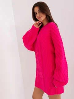 Sweter AT SW  fuksjowy model 18917492 - FPrice
