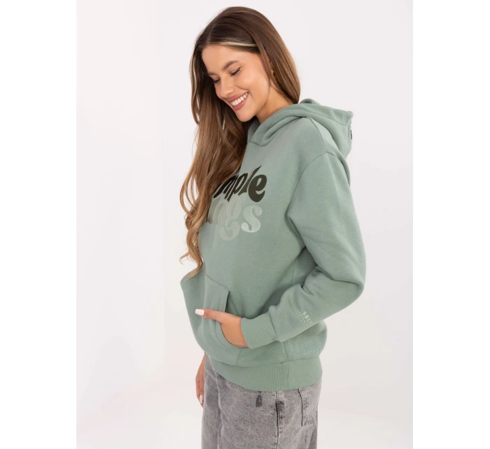 Mikina D10608BC02802A3NO pistácie