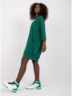 Šaty RV SK model 21782250 tmavě zelená - FPrice Šaty RV SK model 21782250 tmavě zelená - FPrice
