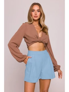 model 21136122 Džínové šortky světle modré - Moe