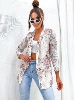 Béžové dámské sako s podšívkou model 20070247 - Moon Béžové dámské sako s podšívkou model 20070247 - Moon