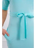 Šaty s křídly na ramenou mátové Šaty s křídly na ramenou mátové