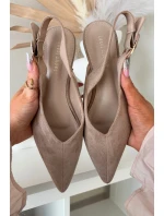 Dámské baleríny s přezkou béžové model 21834832 - Boto Dámské baleríny s přezkou béžové model 21834832 - Boto