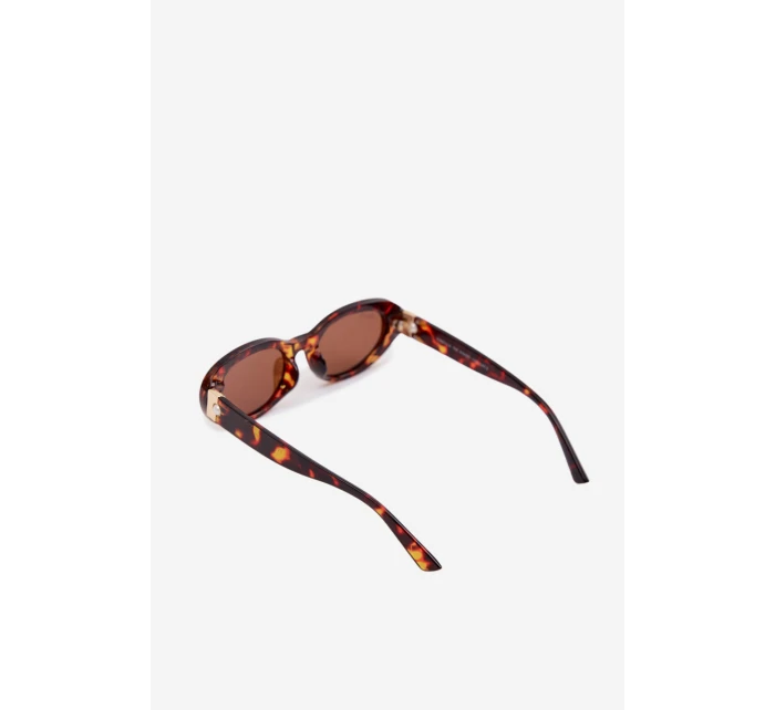 Dámské sluneční brýle s perlami Hnědé