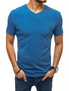 Pánské hladké modré tričko Dstreet RX4790