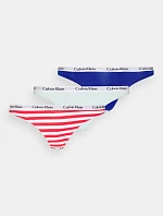 Tanga 3pcs QD3587E W5N mix barev - Calvin Klein
