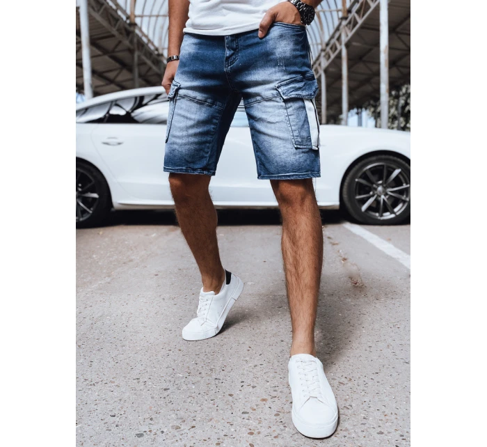 FashionStreet pánské modré džínové šortky SX2162