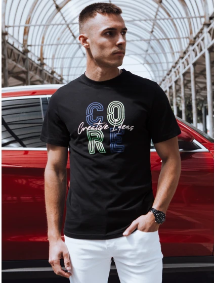 Pánské tričko s potiskem černé Dstreet model 21973648 - FashionStreet