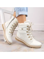 Kožené nepromokavé zateplené boty W white model 21391182 - Rieker