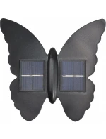 SOLÁRNÍ NÁSTĚNNÁ LAMPA BUTTERFLY 2LED