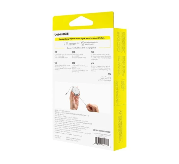 Baseus Free2Pull 20W 1m kabel (bílý)