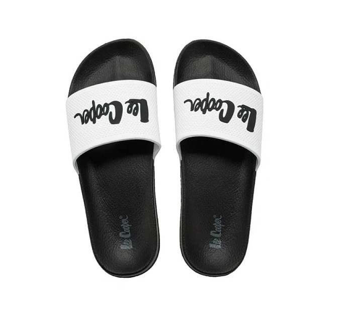 Lee Cooper pánské sportovní boty slip-on žabky pohodlné lehké černé bílé