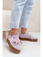 Dámské Tenisky Na Platformě S Ozdobami Fialové model 21688396 - Boto Dámské Tenisky Na Platformě S Ozdobami Fialové model 21688396 - Boto