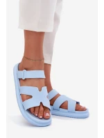 Dámské Gumové Pantofle S Páskem Modré Tavirae Dámské Gumové Pantofle S Páskem Modré Tavirae