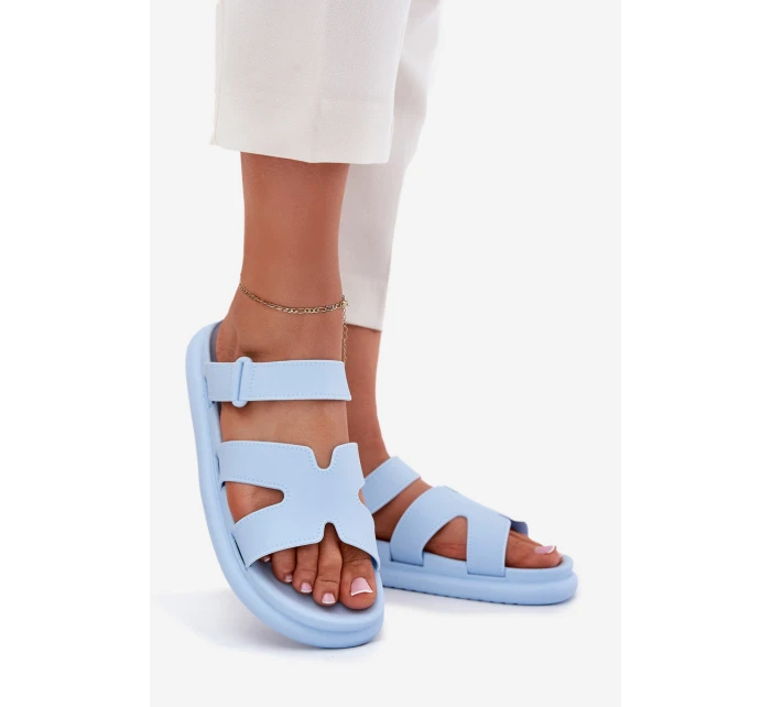 Dámské Gumové Pantofle S Páskem Modré Tavirae Dámské Gumové Pantofle S Páskem Modré Tavirae