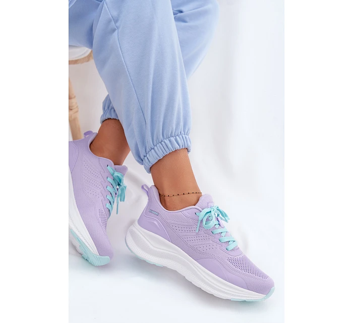 Dámské sportovní boty na platformě Levandulové Gelirae Dámské sportovní boty na platformě Levandulové Gelirae