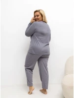 Pyžamo DU PI FP 505.05P tmavě šedé Pyžamo DU PI FP 505.05P tmavě šedé