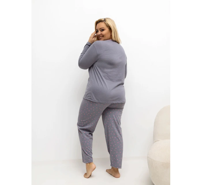 Pyžamo DU PI FP 505.05P tmavě šedé Pyžamo DU PI FP 505.05P tmavě šedé