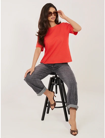 T shirt IT TS model 22076827 fluo różowy - FPrice T shirt IT TS model 22076827 fluo różowy - FPrice