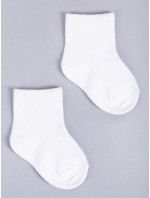 Yoclub Dětské ponožky z organické bavlny SKA-0155U-0100 White