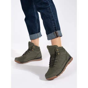 Výborné dámské  trekingové boty zelené