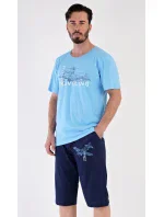 Pánské pyžamo bermudy Letadlo