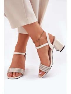 Sandály na podpatku model 213018 Step in style