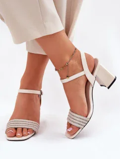 Sandály na podpatku  model 213018 Step in style