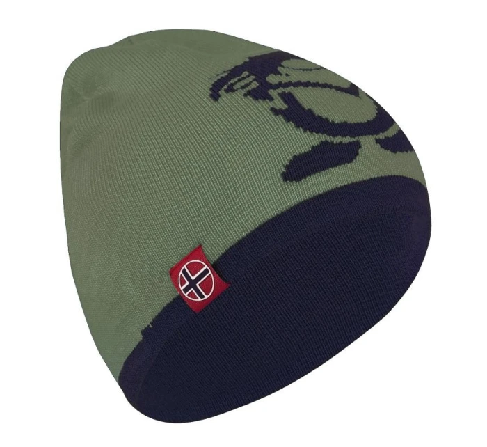 Trollkids Dětská zimní čepice pletená dívčí/chlapecká zelená (920-335)