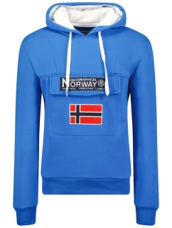 Geographical Norway Gadrien DB 054 M WW6115H/GN-Royal Blue / White mikina