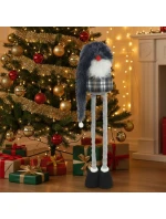 DEKORATIVNÍ TRPASLÍK NA TELESKOPU 38-88CM ŠEDÝ