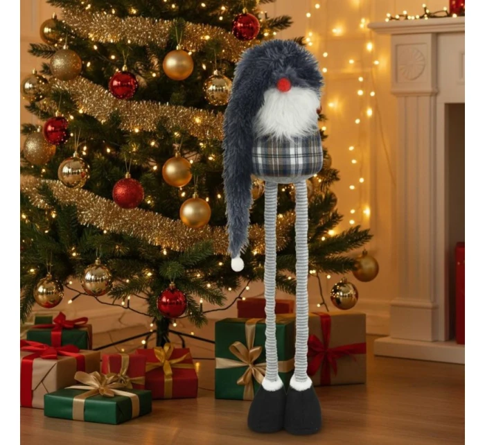 DEKORATIVNÍ TRPASLÍK NA TELESKOPU 38-88CM ŠEDÝ