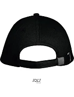 SOL'S Long Beach 5 panelová sandwich kšiltovka 25.0594 black/red SOL'S Long Beach 5 panelová sandwich kšiltovka 25.0594 black/red