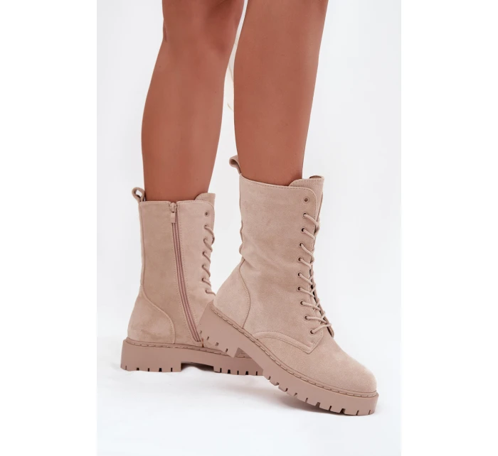 Dámské workery zateplené béžové Marvielle Dámské workery zateplené béžové Marvielle