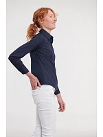 Russell Athletic 924F Popelínová halenka s dlouhým rukávem 11.924F black Russell Athletic 924F Popelínová halenka s dlouhým rukávem 11.924F black