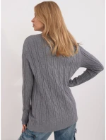 Sweter AT SW model 20463772 ciemny szary - FPrice