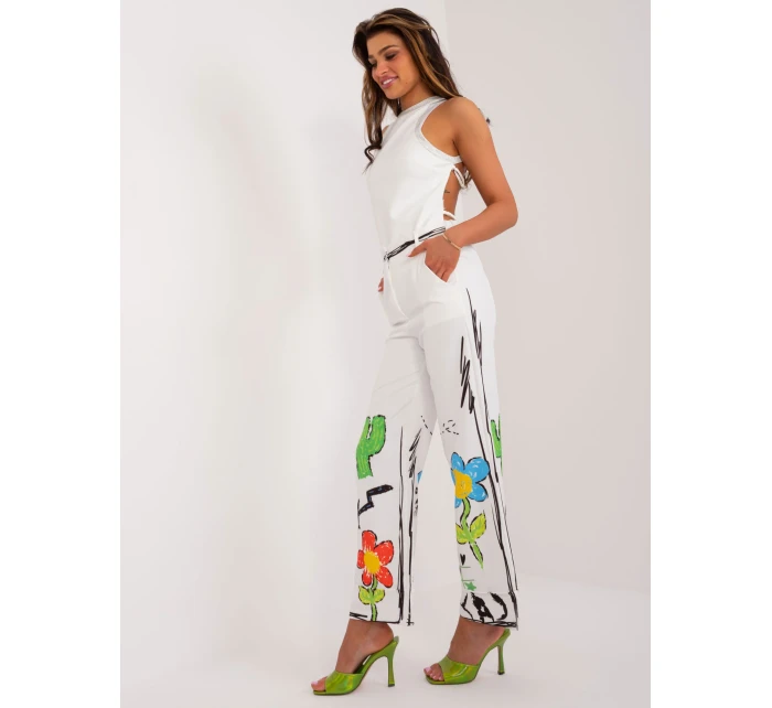 Spodnie DHJ SP model 20113124 ecru - FPrice