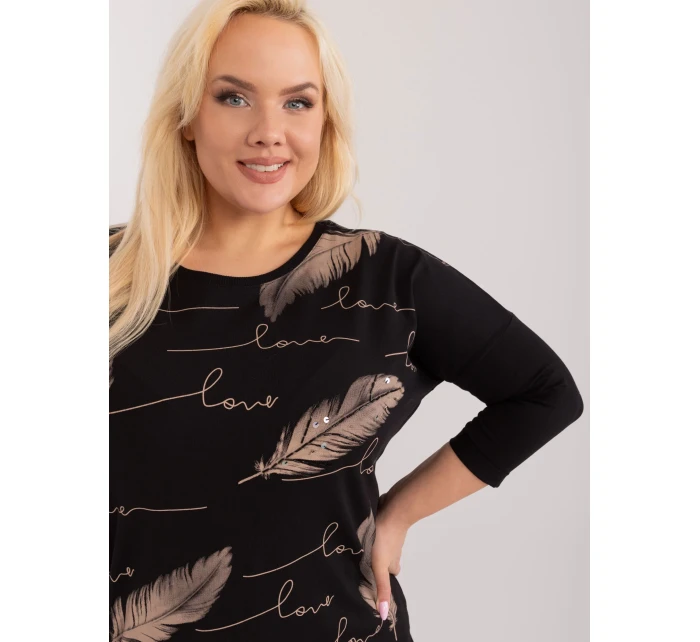 Bluzka RV BZ model 19658546 czarny - FPrice Bluzka RV BZ model 19658546 czarny - FPrice