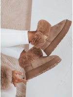 Dámské sněhule s kožešinou béžové Dstreet model 21992118 - FashionStreet