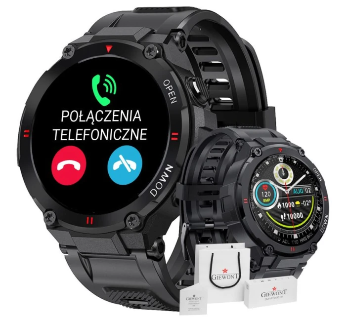 Chytré hodinky GIEWONT Black GW430-1 Chytré hodinky GIEWONT Black GW430-1