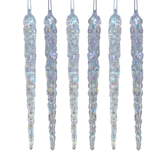 RAMPOUCHY - DUHOVÁ ZÁVĚSNÁ DEKORACE 17,5 CM 6 KS