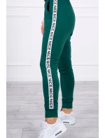 Sada s ozdobnými pásky zelené barvy