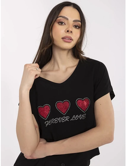T shirt CLM TS model 22403542 czarny - FPrice T shirt CLM TS model 22403542 czarny - FPrice