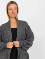 Dámský svetr LC SW model 17650084 tmavě šedý - FPrice Dámský svetr LC SW model 17650084 tmavě šedý - FPrice