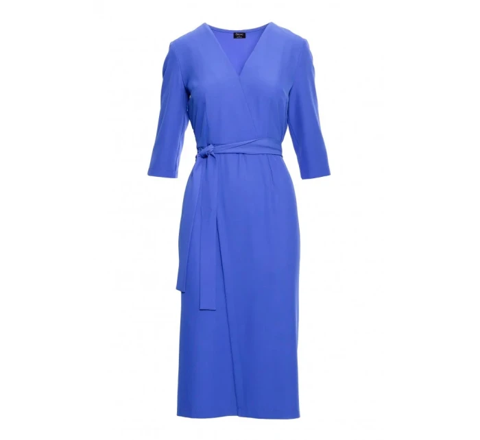 Šaty se zavinovacími detaily model 21069649 modré - STYLOVE Šaty se zavinovacími detaily model 21069649 modré - STYLOVE